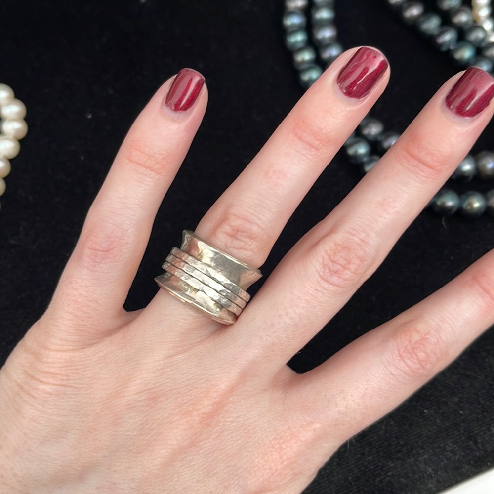 Vintage silver spinner ring - size 5